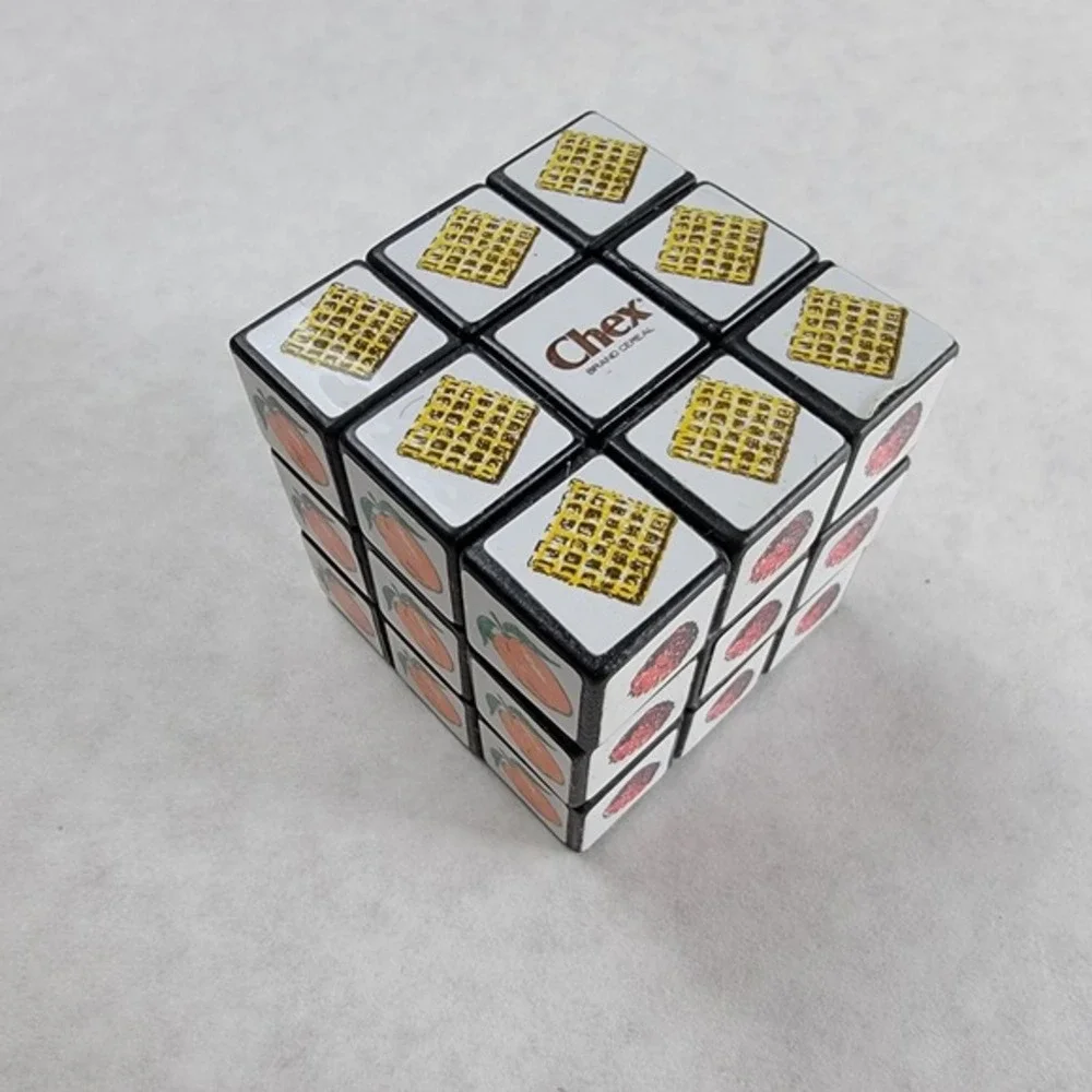 Vintage 1980s Chex Cereal Rubik's Cube Rubix Ralston Premium Promo with Box‎